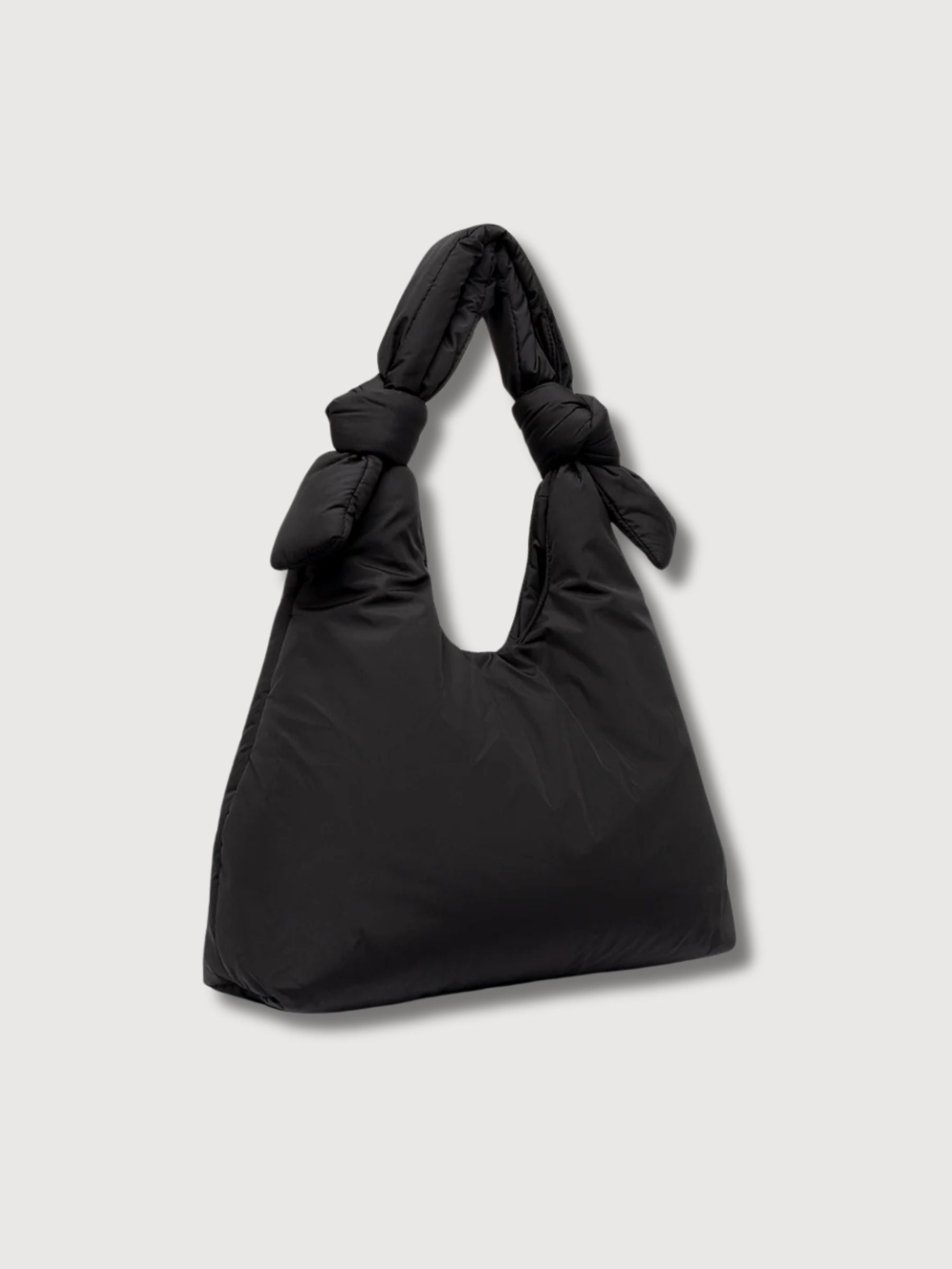 Biwa Puffy Mini Bag Black In Recycled Polyester | Lefrik