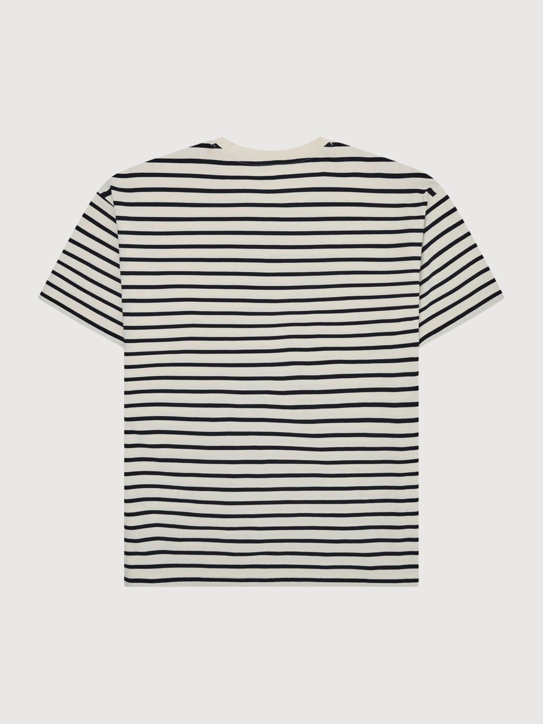 Organic Cotton Striped T-Shirt GOTS/Vegan Navy | KNOWLEDGE COTTON APPAREL