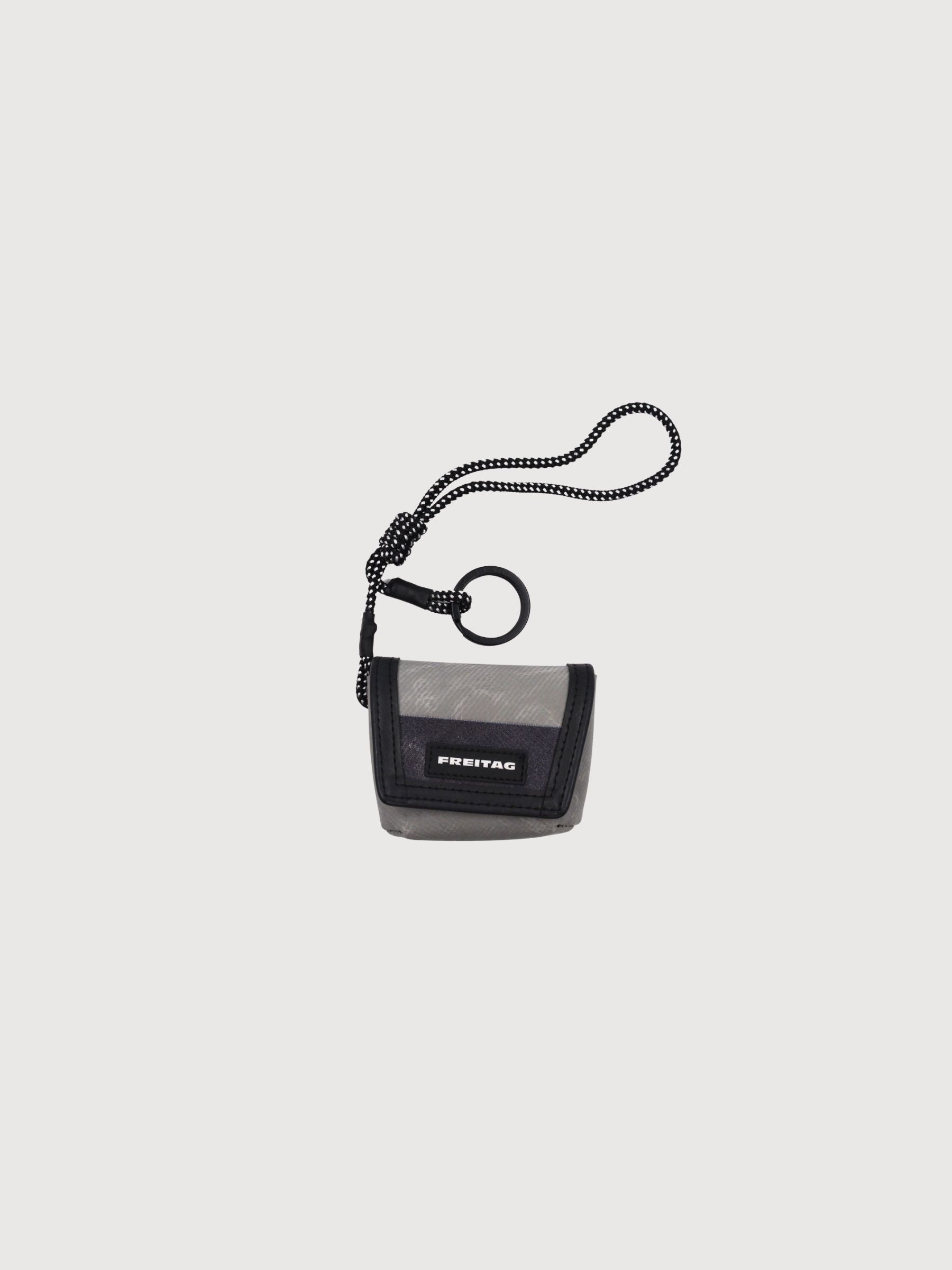 Key Holder Mini Messenger Grey/Black | Freitag