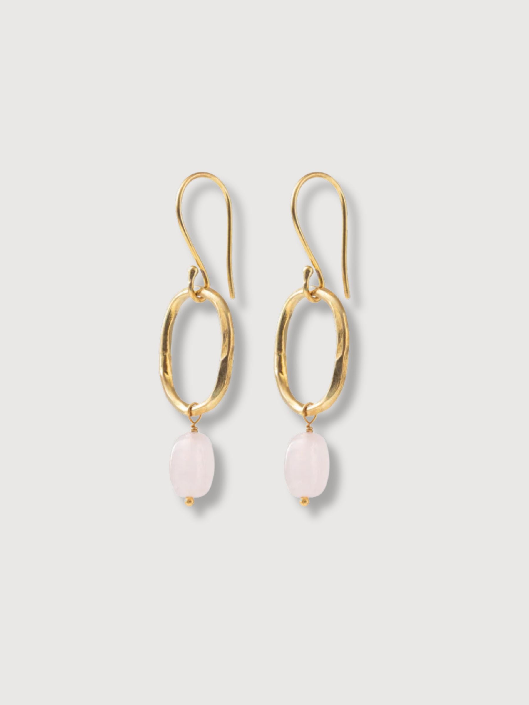 ORECCHINI GP CON QUARZO ROSA GRACEFUL | A Beautiful Story