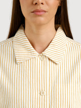 Jacket Stiby Work Stripe Weiss | Dedicated