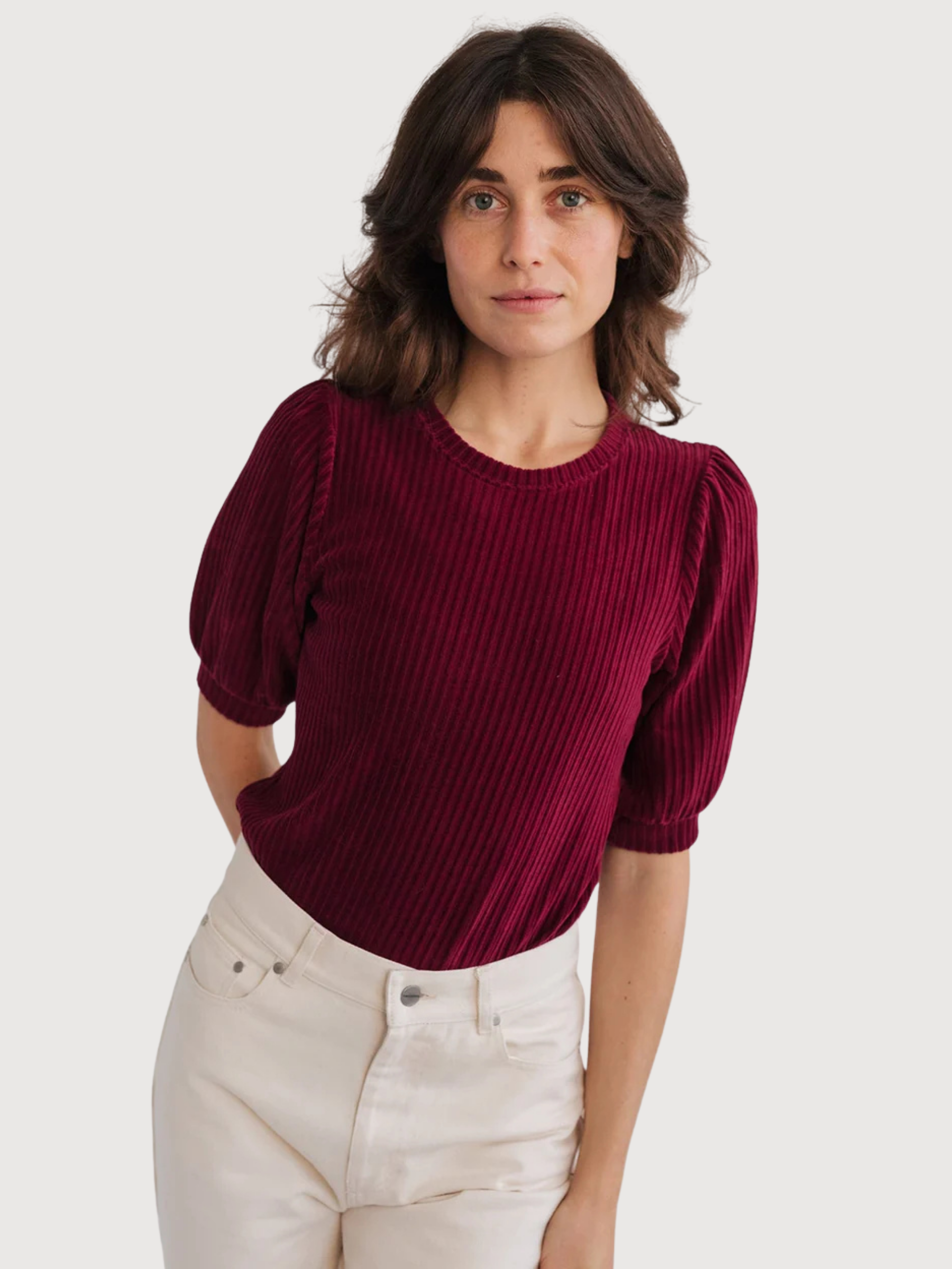 Top da donna color mirtillo scuro Horst | TWOTHIRDS