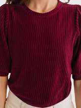 Horst dark cranberry woman top | TWOTHIRDS