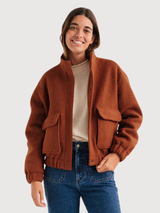 Bushmill burnt orange woman jacket | TWOTHIRDS