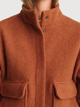 Bushmill burnt orange woman jacket | TWOTHIRDS