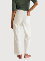 Luhme ecru pants woman | TWOTHIRDS