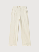 Luhme ecru pants woman | TWOTHIRDS
