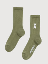 Socks Saamus Bold Fatigue Green | Armedangels