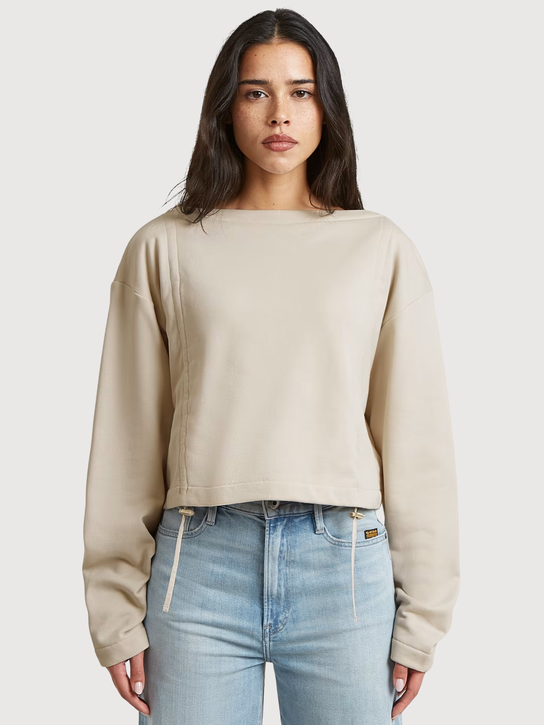 Sweatshirt mit verstellbaren Kordelzügen Whitebait | G-Star