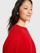 Cropped Sweater GOTS Red | Lanius