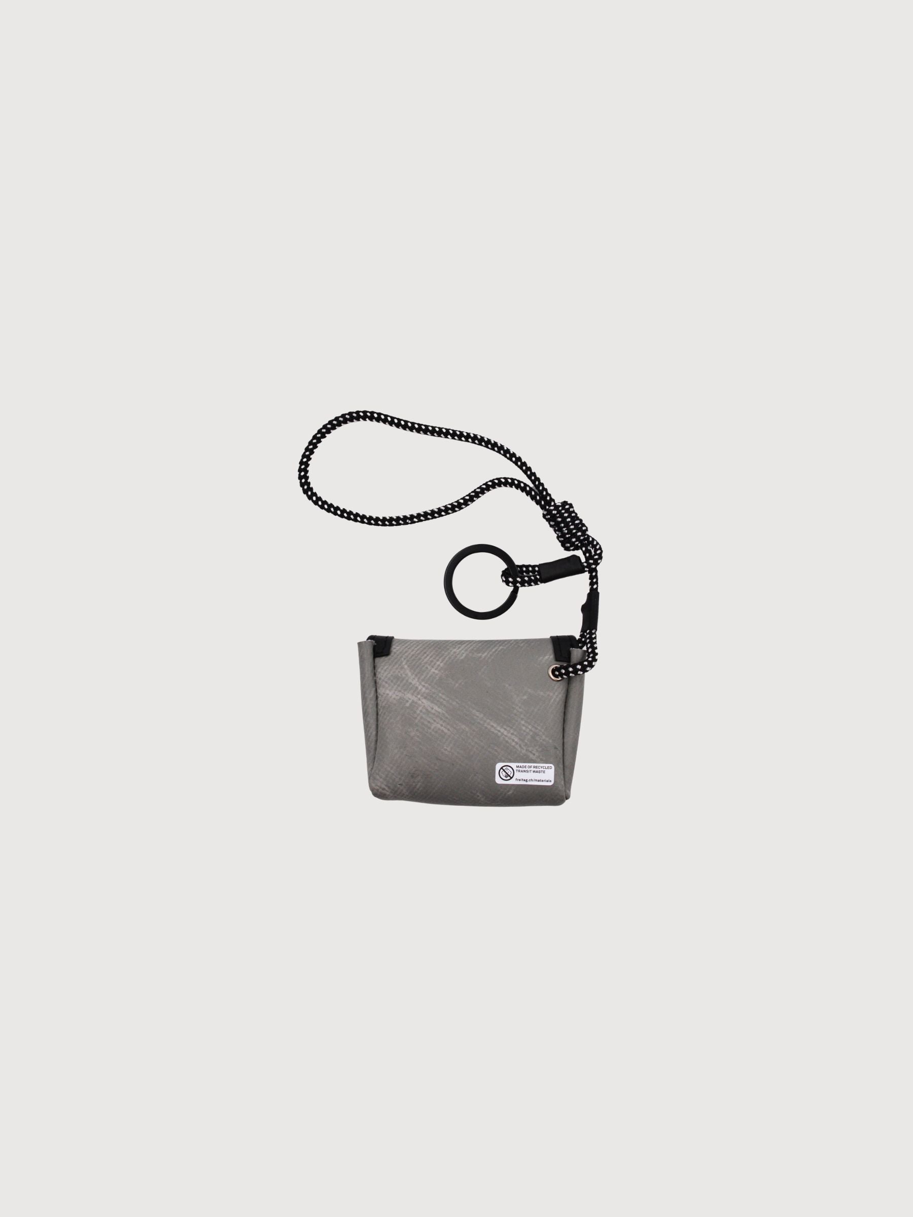 Key Holder Mini Messenger Grey/Black | Freitag