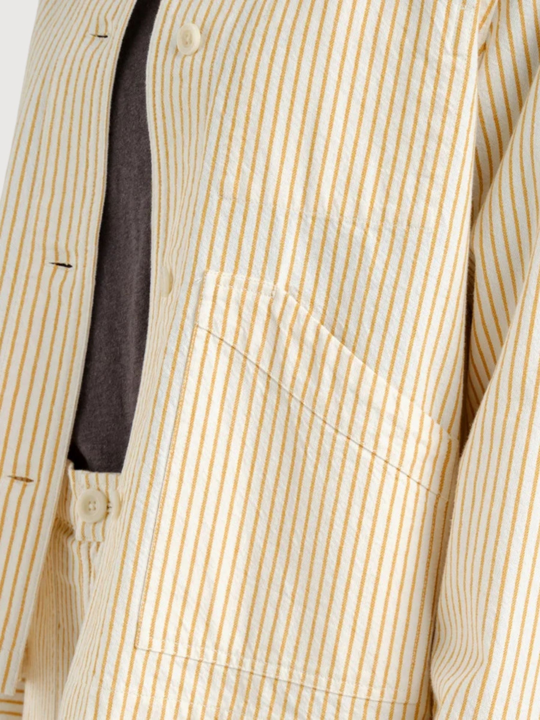Jacket Stiby Work Stripe Weiss | Dedicated