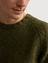 Golden moss green man knitwear | TWOTHIRDS