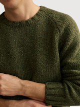Golden moss green man knitwear | TWOTHIRDS