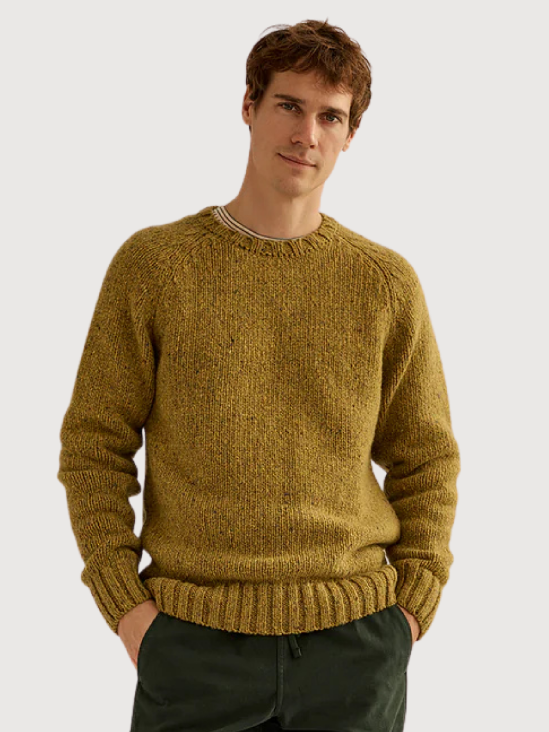 Golden Gold Green Man Knitwear | Twothirds