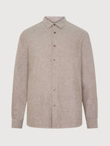 Shirt Flannel Beige Man | Knowledge Cotton Apparel