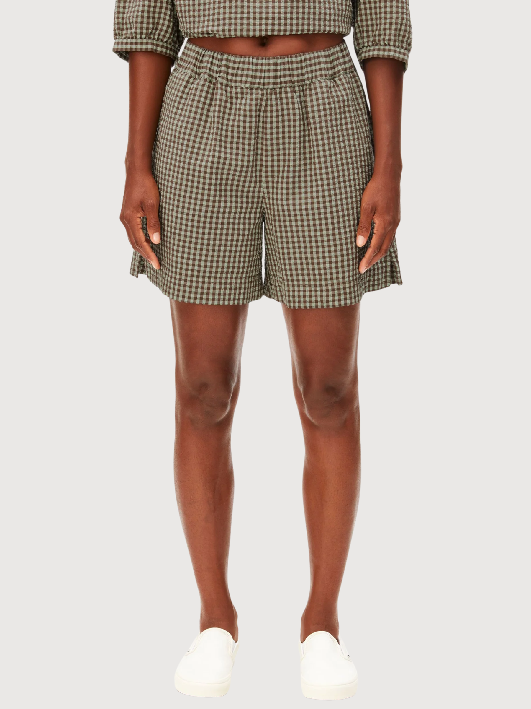 Seersucker Short Vichy Foam | Armedangels