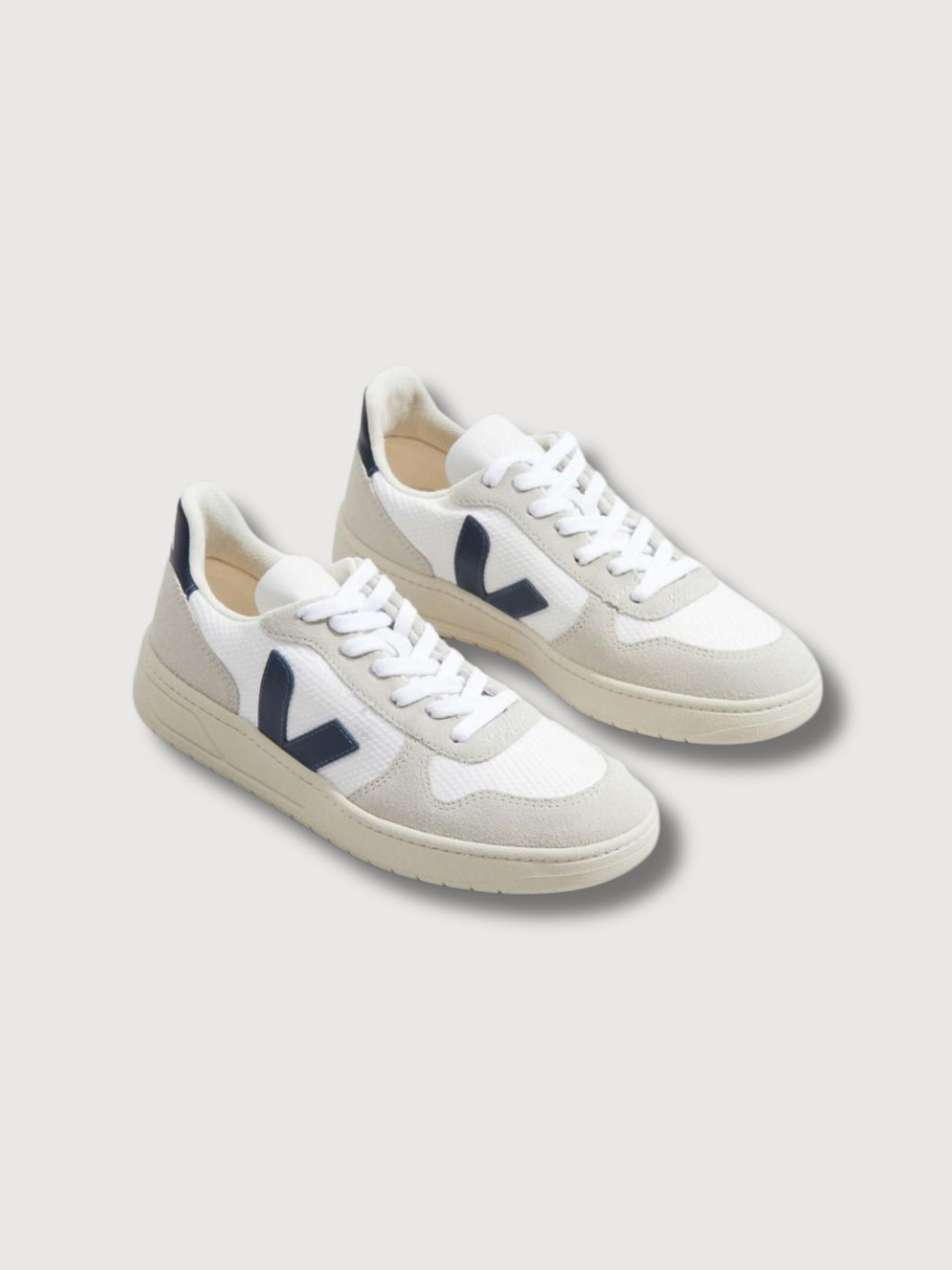 Schuhe V-10 White_Neutico in recyceltem Polyester | Veja