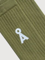 Socks Saamus Bold Fatigue Green | Armedangels