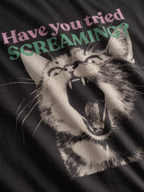Vadstena Screaming Cat T-shirt | Dedicated