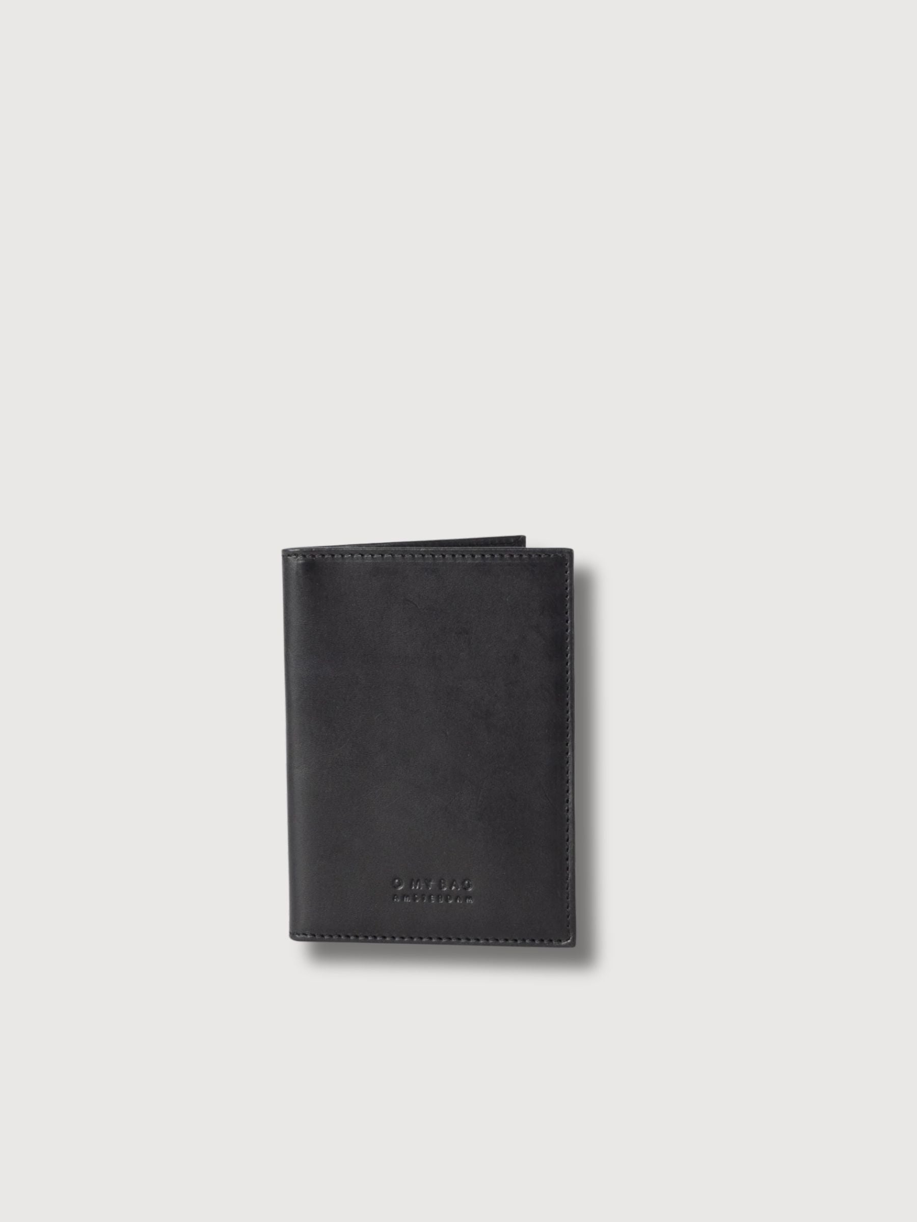 Passport Holder Black Classic Leather | O My Bag