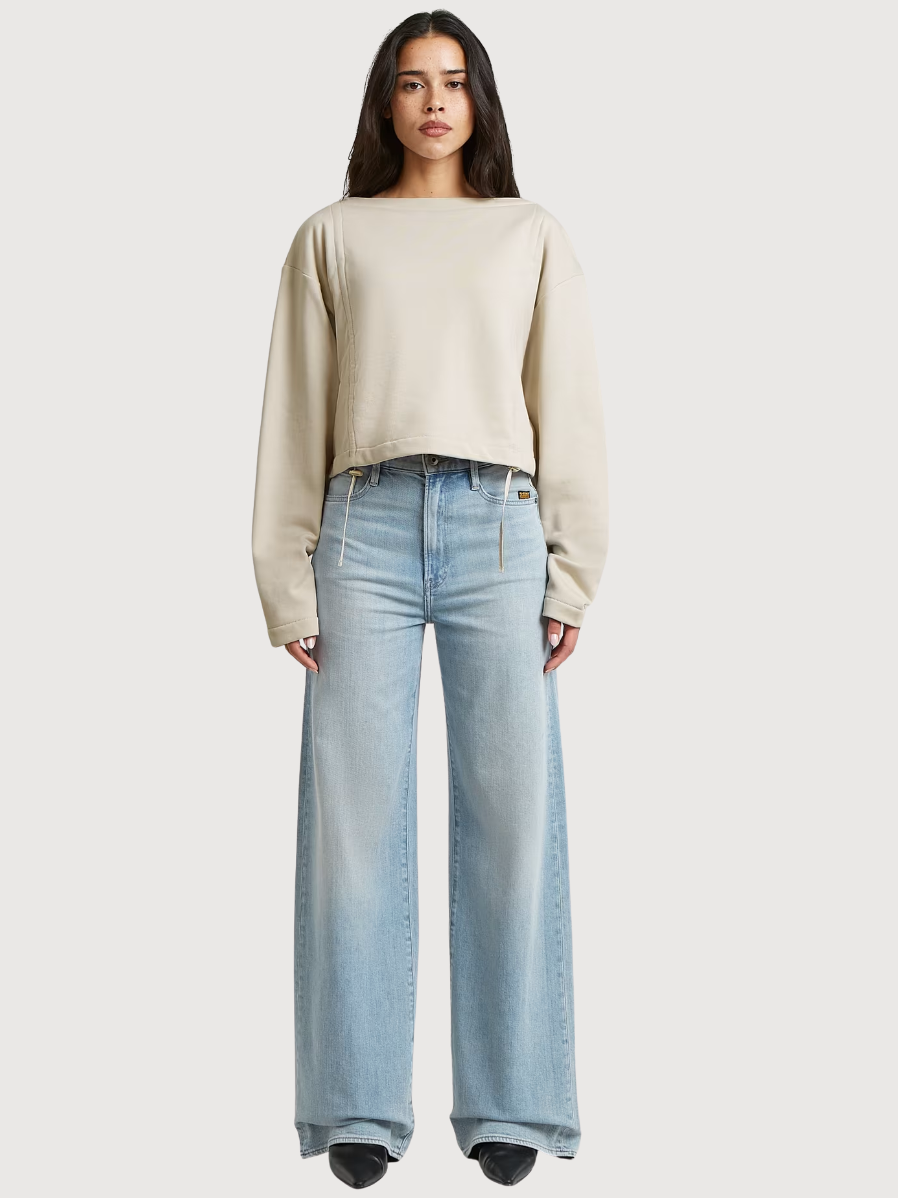 Sweatshirt mit verstellbaren Kordelzügen Whitebait | G-Star