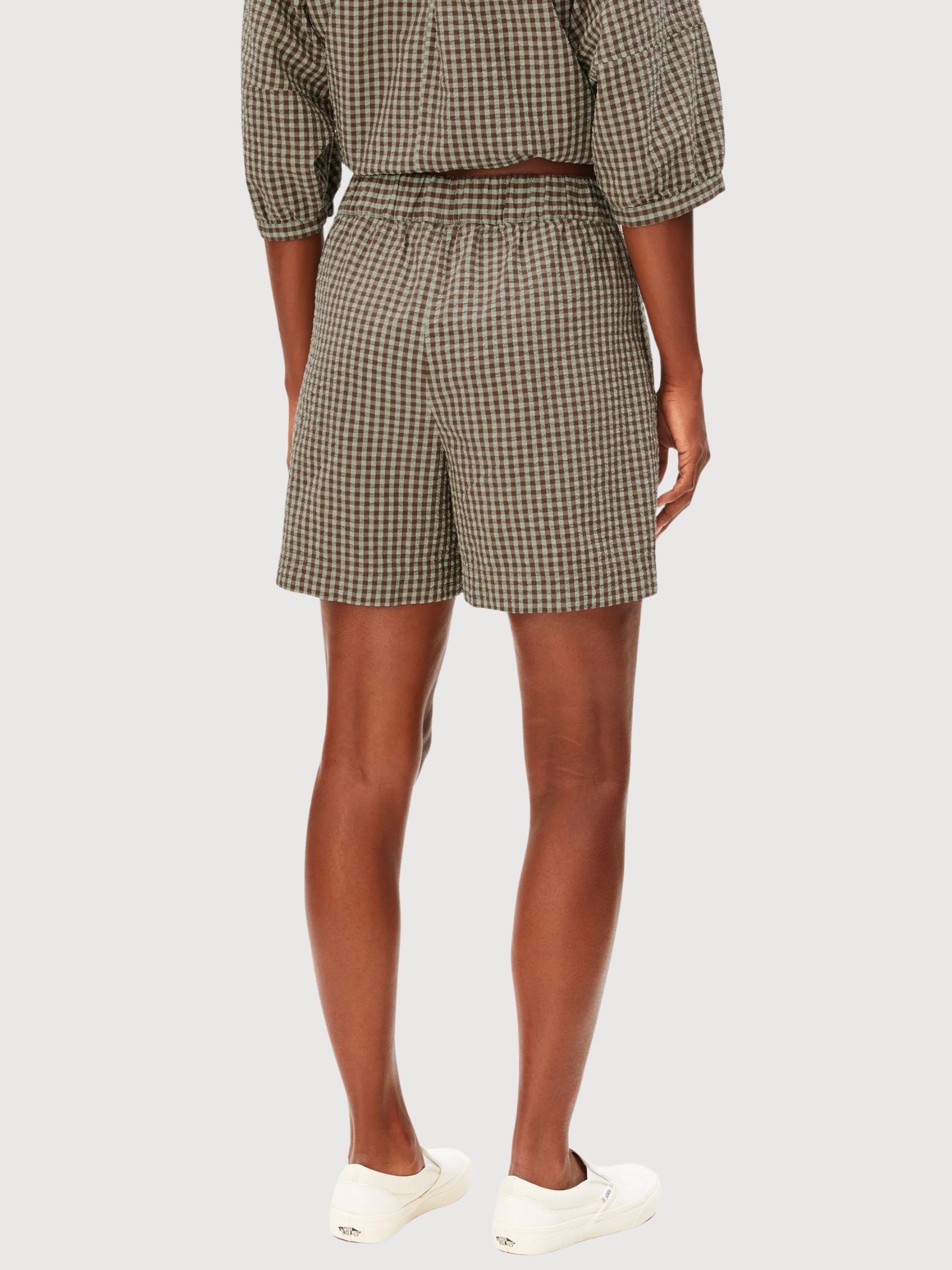 Seersucker Short Vichy Foam | Armedangels