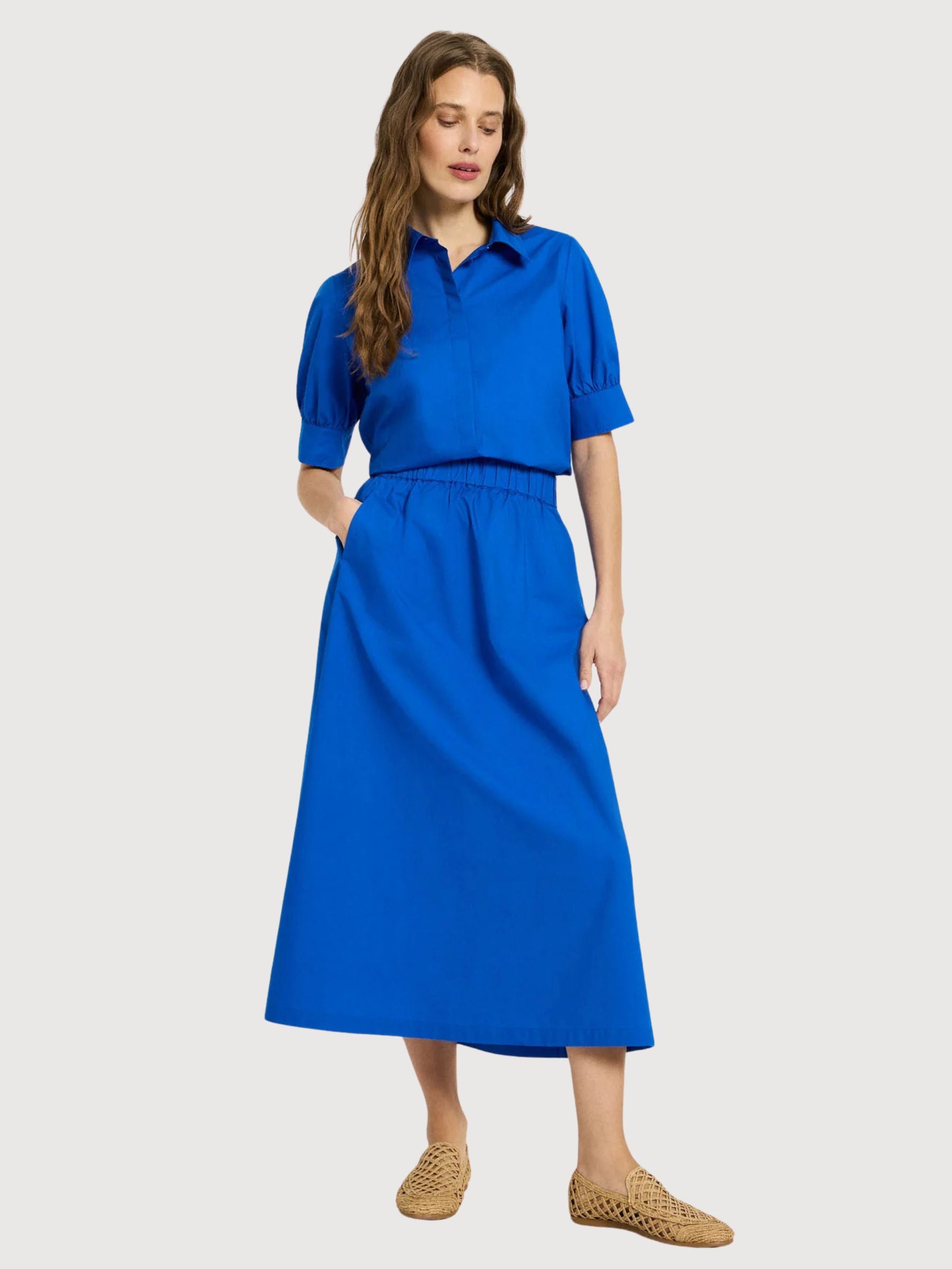Skirt Midi Lapis Gots Linen | Lanius