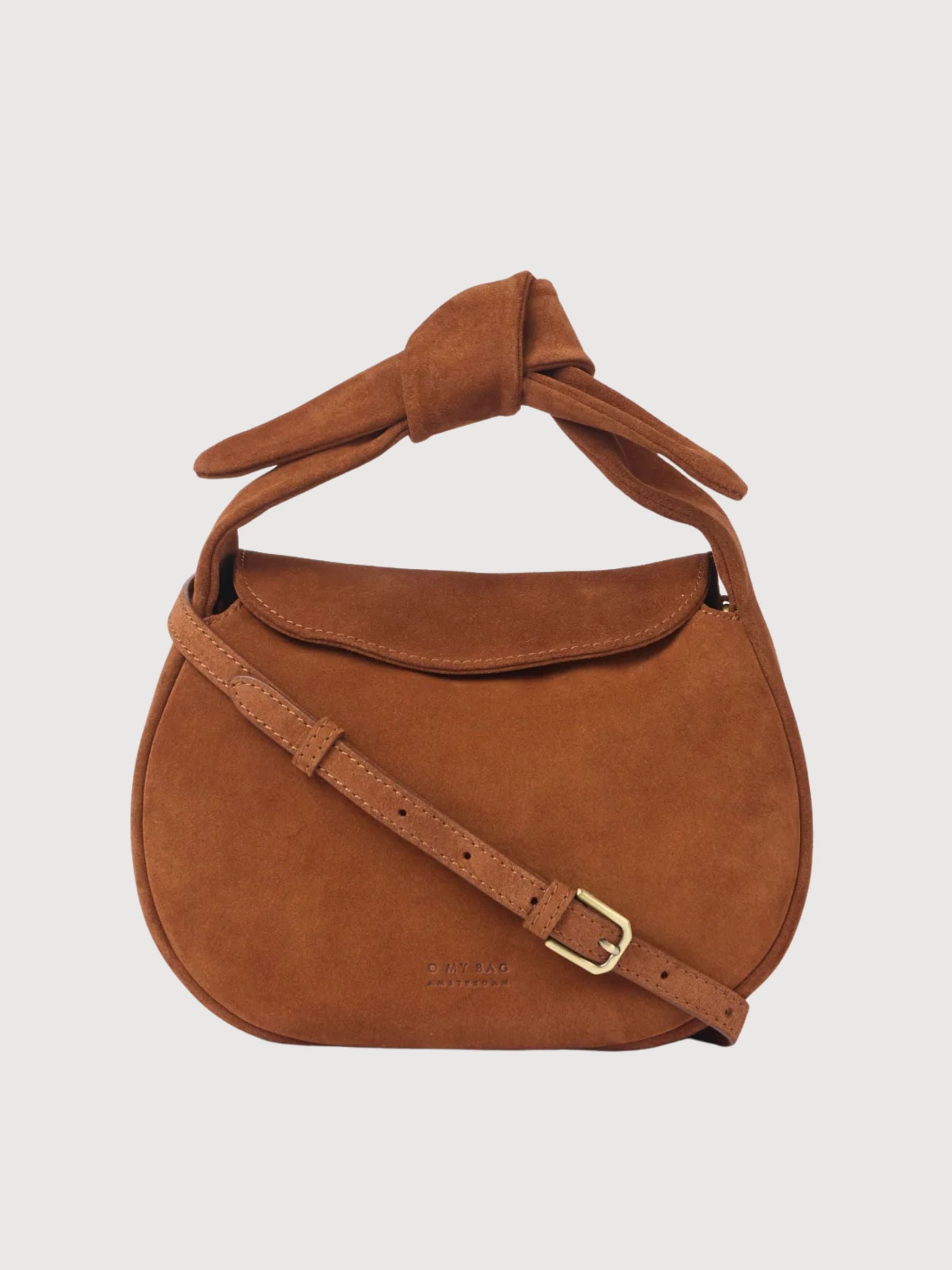 Tasche Coco Croissant Cognac Suede | O My Bag