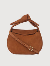 Tasche Coco Croissant Cognac Suede | O My Bag