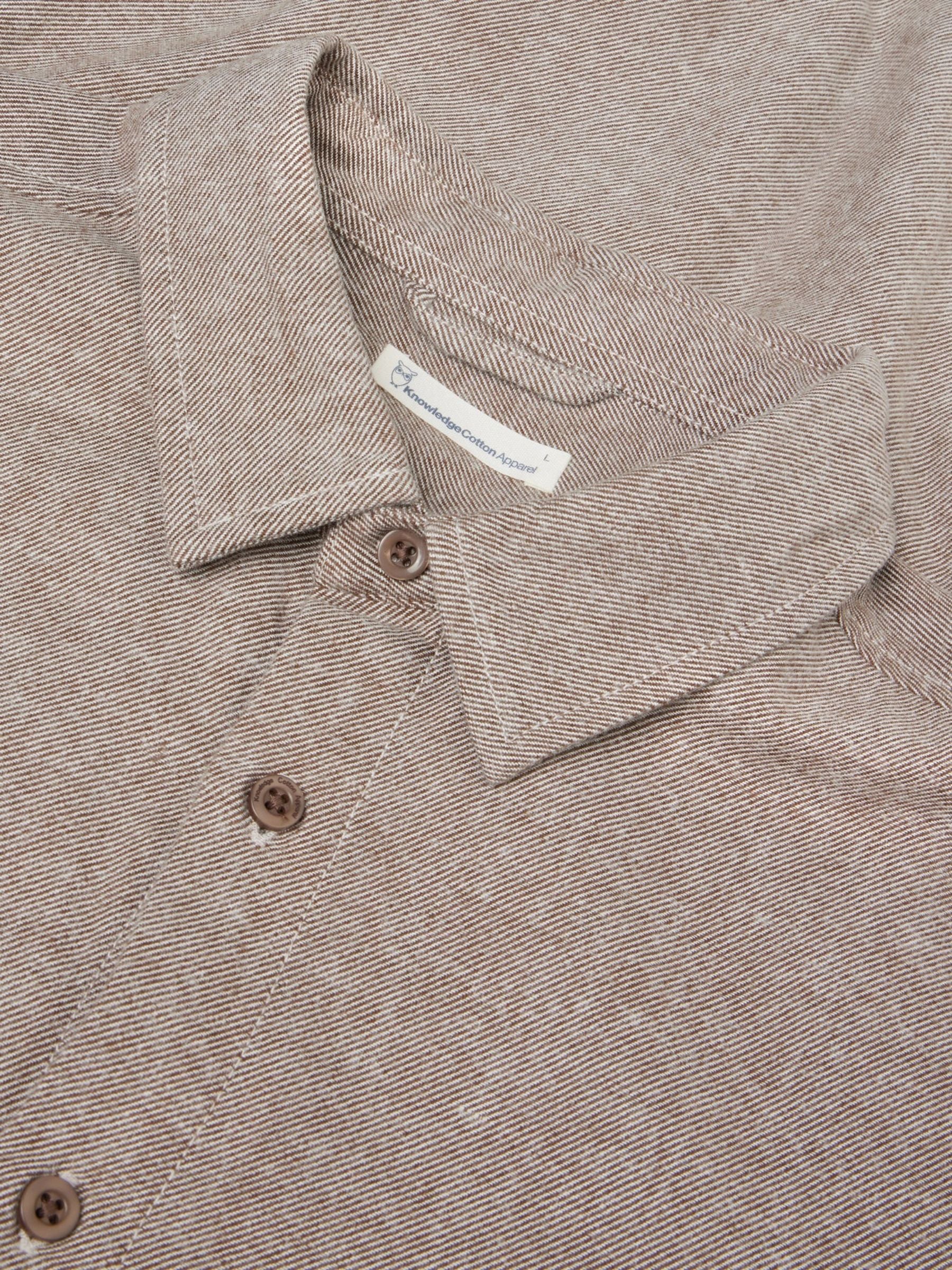 Shirt Flannel Beige Man | Knowledge Cotton Apparel