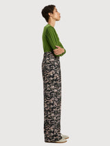 Wide-Leg Trousers Animal Print | Lanius
