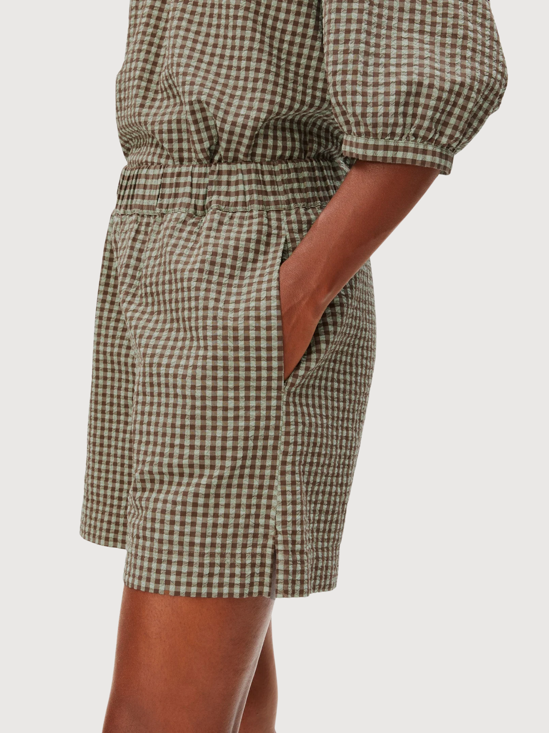 Seersucker Short Vichy Foam | Armedangels