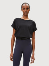 T-Shirt Idaara Black Woman | Armedangels