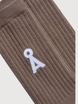 Socks Saamus Bold Walnut Cream | Armedangels