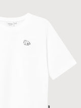 T-Shirt Vadstena Cat Pose White Donna | DEDICATED