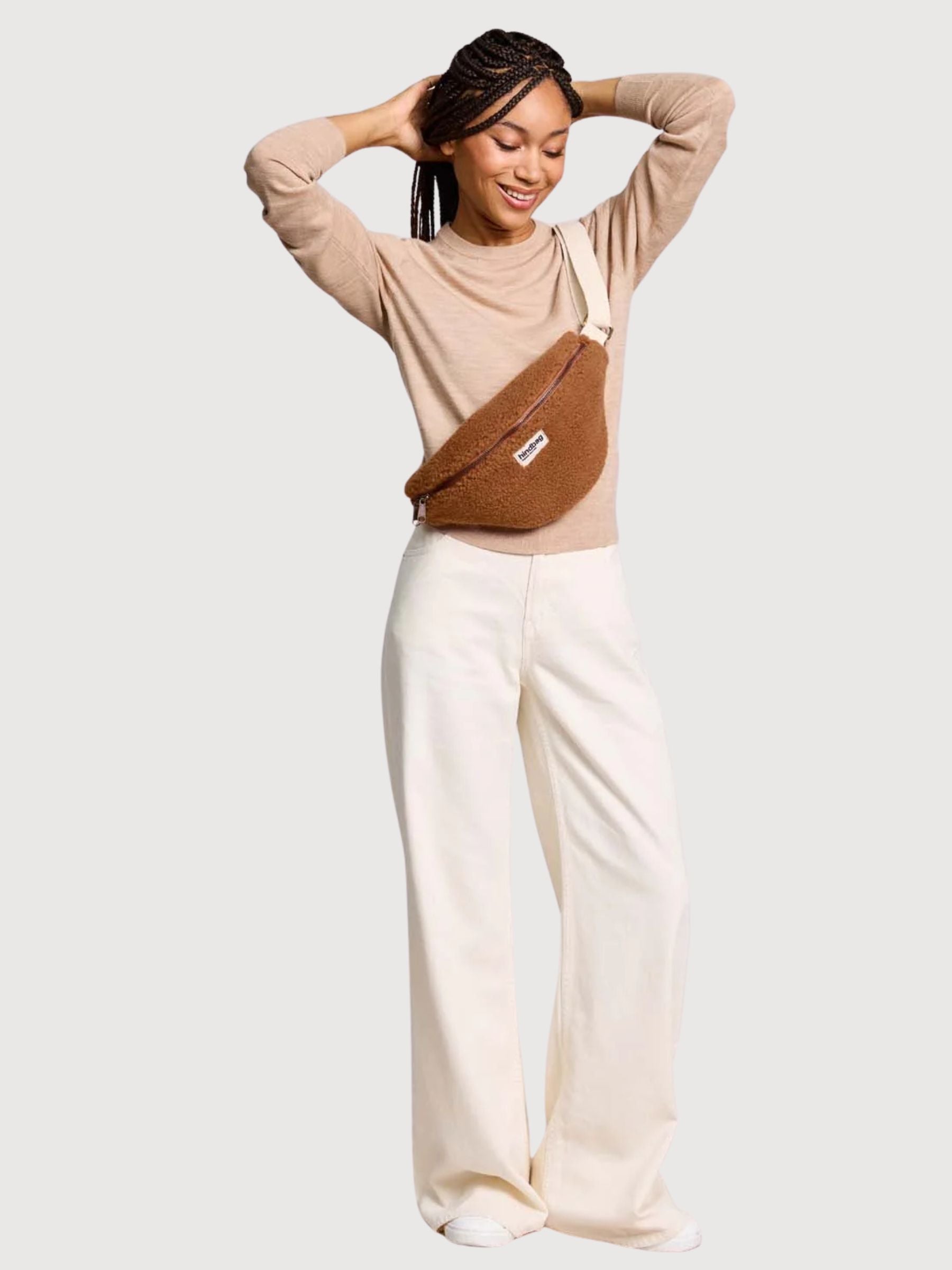 Marsupio Olivia Teddy Brown | Borsa posteriore