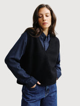 Vest Cropped True Black Woman | Rotholz