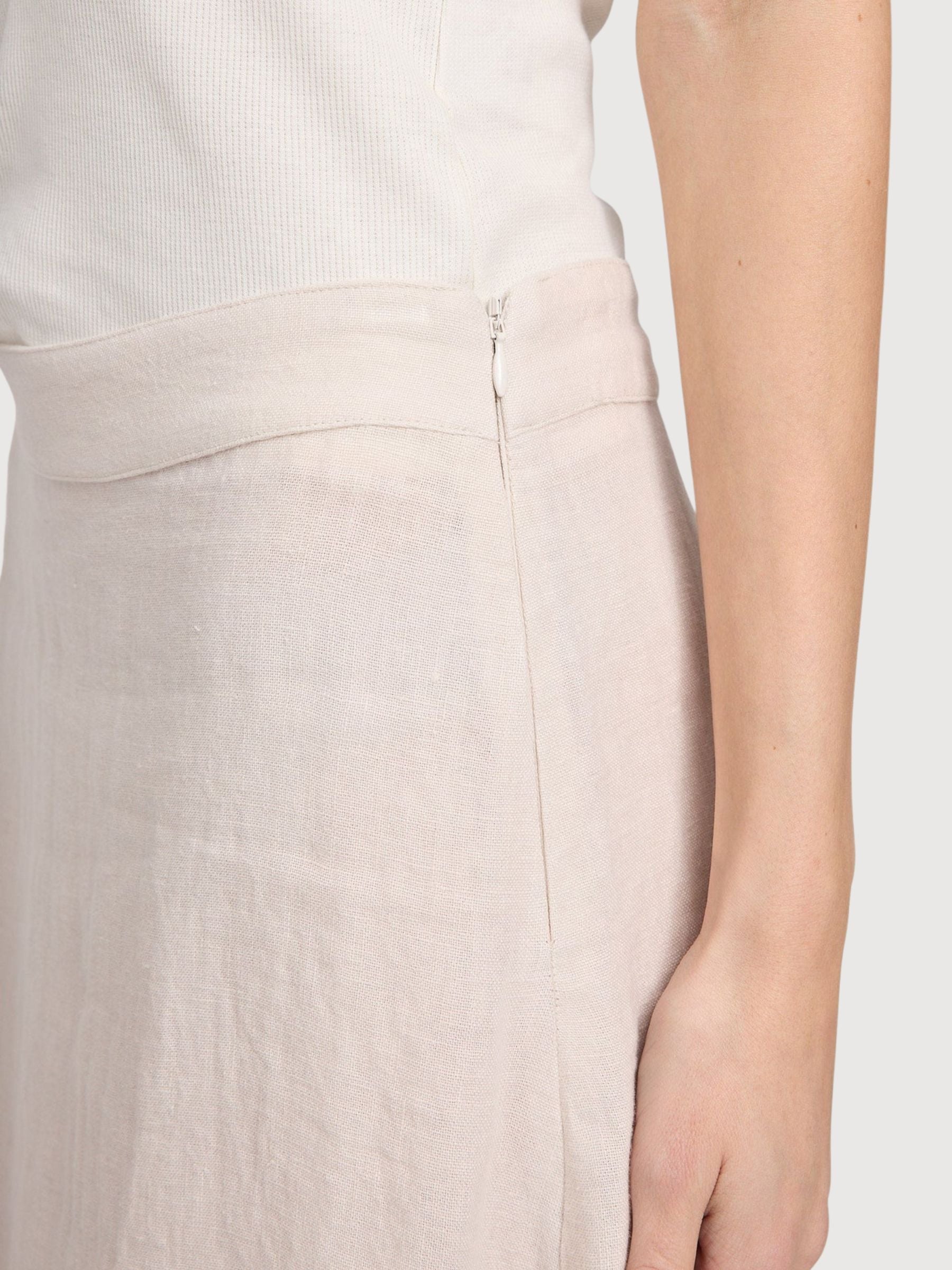 Skirt Midi Linen Moon | Mazine