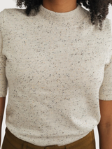 Damerow neps ecru woman top | TWOTHIRDS