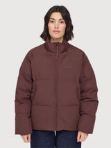 Jacket Loose Fit Puffer Brown Woman | Mazine