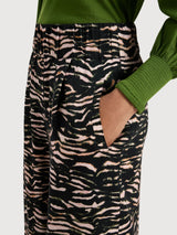 Wide-Leg Trousers Animal Print | Lanius