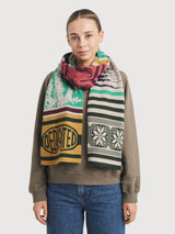 Scarf Rossberga Retro Ski Blocks
