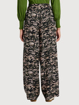 Wide-Leg Trousers Animal Print | Lanius