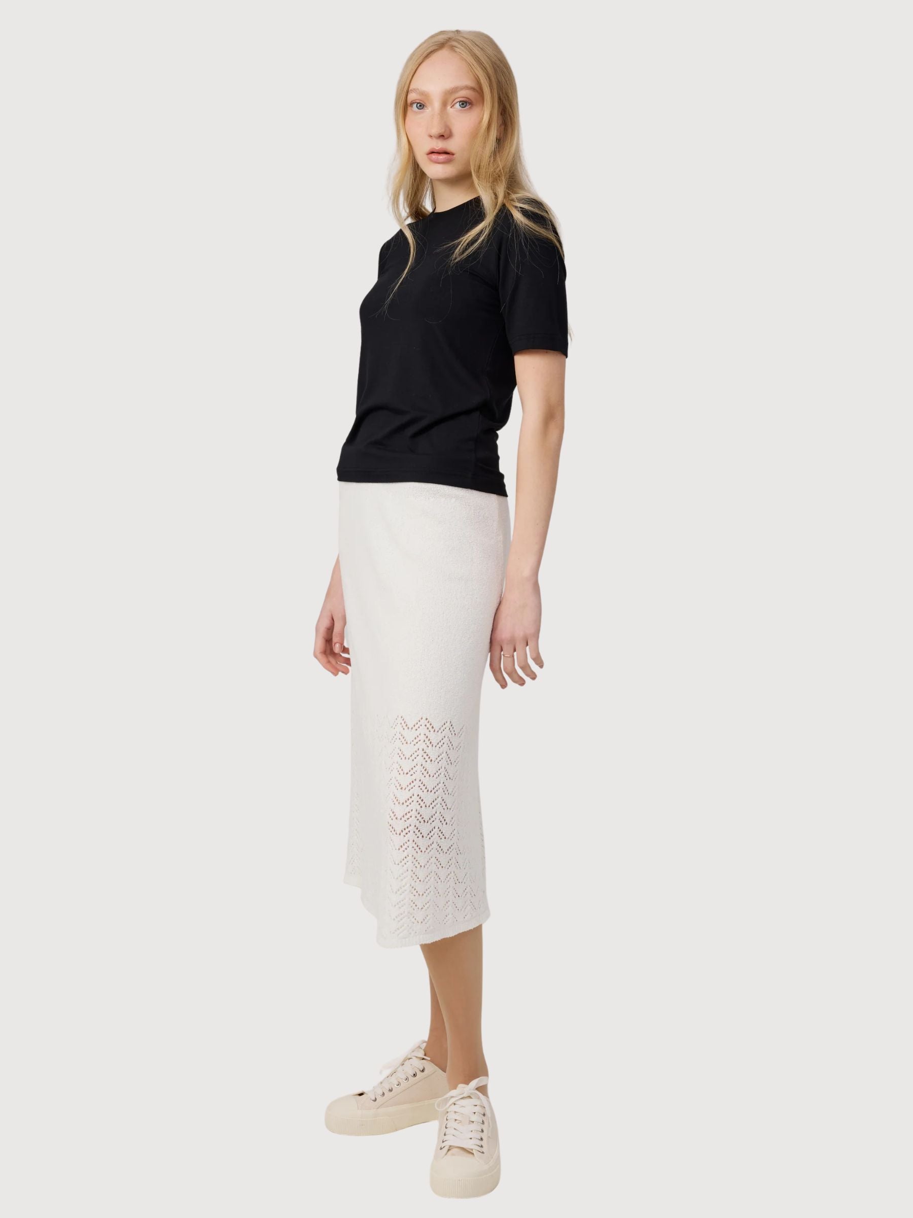 Gonna in maglia Milja bianca | Makia