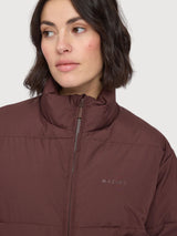 Jacket Loose Fit Puffer Brown Woman | Mazine