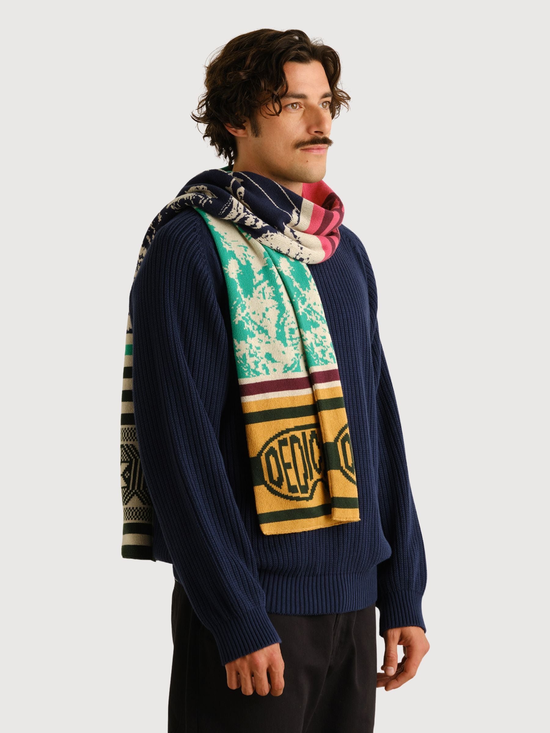 Scarf Rossberga Retro Ski Blocks
