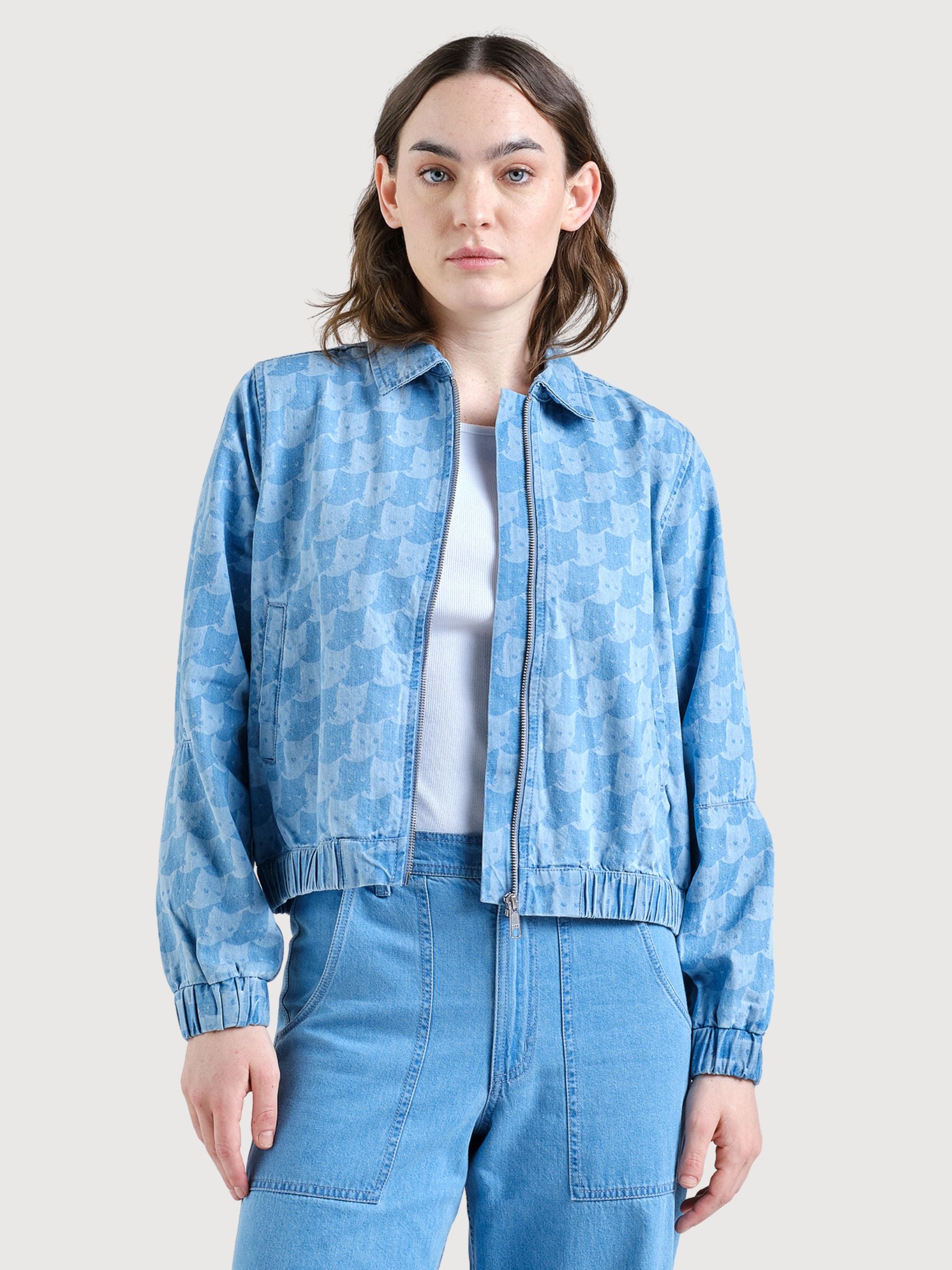 Giacca Sunna Denim PapitaCat LightBlue | Dedicated