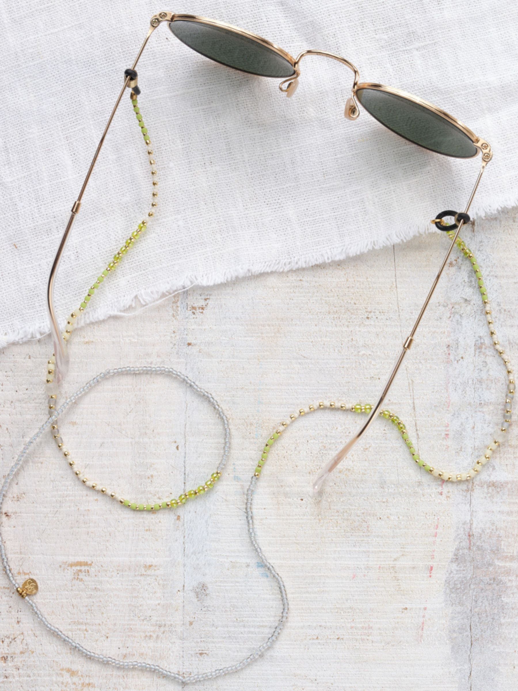 Glasses Cord Coast Moonstone Gold | A Beautiful Story