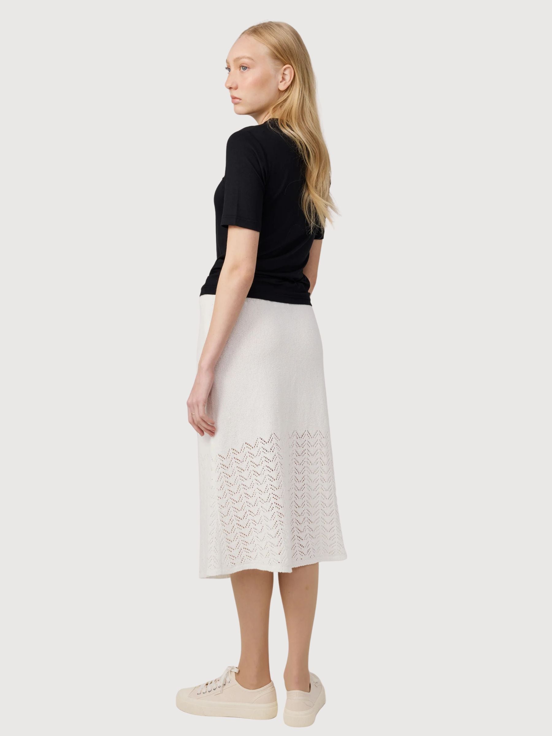 Gonna in maglia Milja bianca | Makia